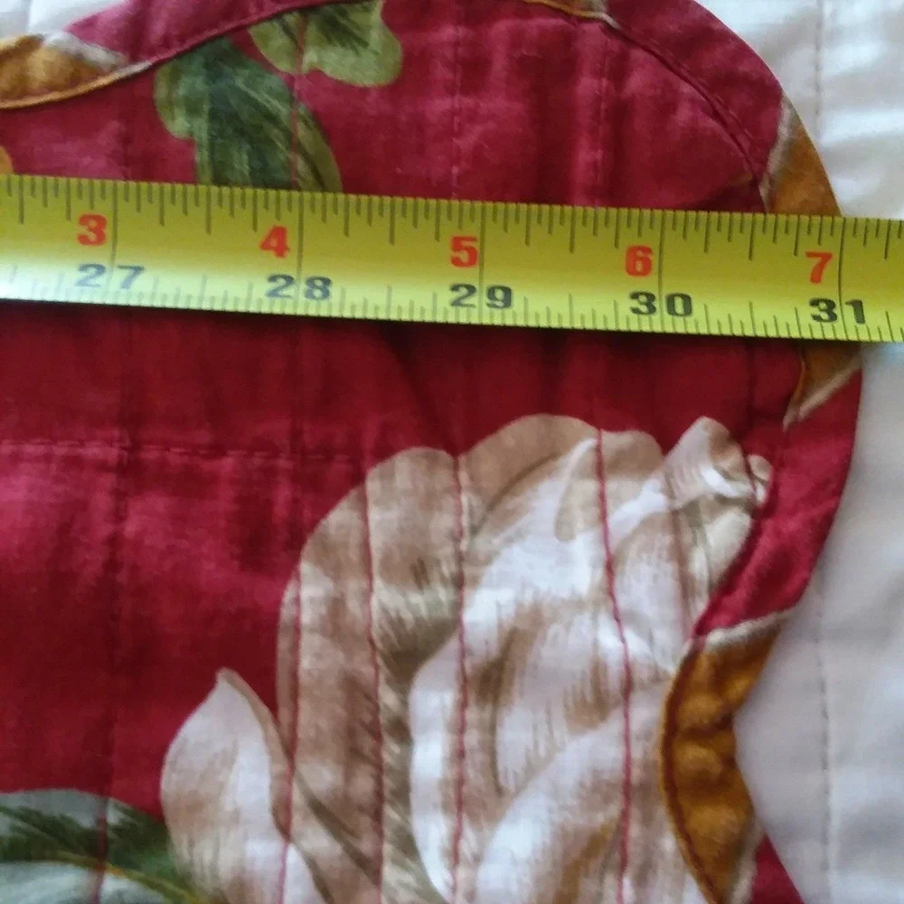 Waverly Set of 2 Pillow Shams & Quilt 87x87 Floral Butterflies Magnolia Cottage